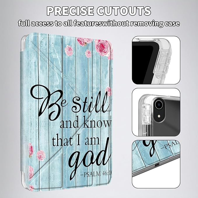 for iPad 10.2 &amp 10.5/iPad 9th/8th/7th Generation 10.2 2021 2020 2019 Case Mutil Angles Folding Y-Shaped Stand Cover with Pencil Holder Auto Wake/SleepAmerican Flag and Cow