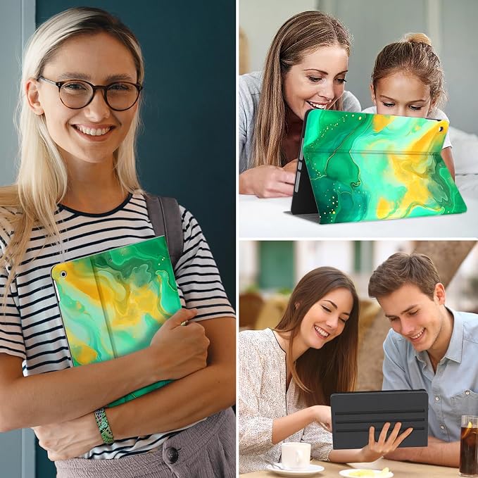 Case for iPad 6th/5th Generation 2018/2017 for iPad Air 2 2014 / Air 1 2013 9.7 inch Multi-Angle Viewing Stand 9.7 Cover Folio Auto Wake/Sleep iPad 6/5 Gen Case (Colorful Tree)