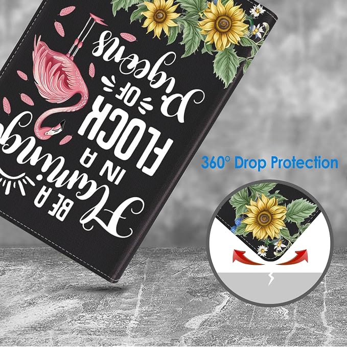 for iPad mini 1 2 3 4 5 Case Stay Positive Work Hard and Make It Happen Inspirational Quote Slim Lightweight PU Leather Stand Cover with Auto Wake/Sleep for iPad mini 5th/4th Gen 7.9 Inch