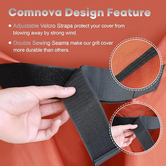 Comnova Grill Cover for Traeger Ironwood 885 - Heavy Duty, Waterproof, Premium Pellet BBQ Cover Accessory