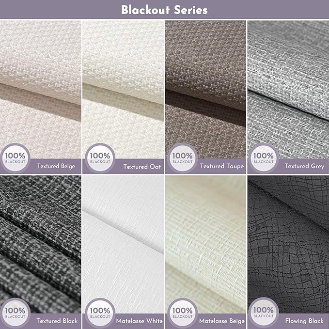 Graywind Roman Shades Light Filtering Roman Window Shades Plain Fold Soft for Doors Bedroom, Custom Size (Fabric Samples)