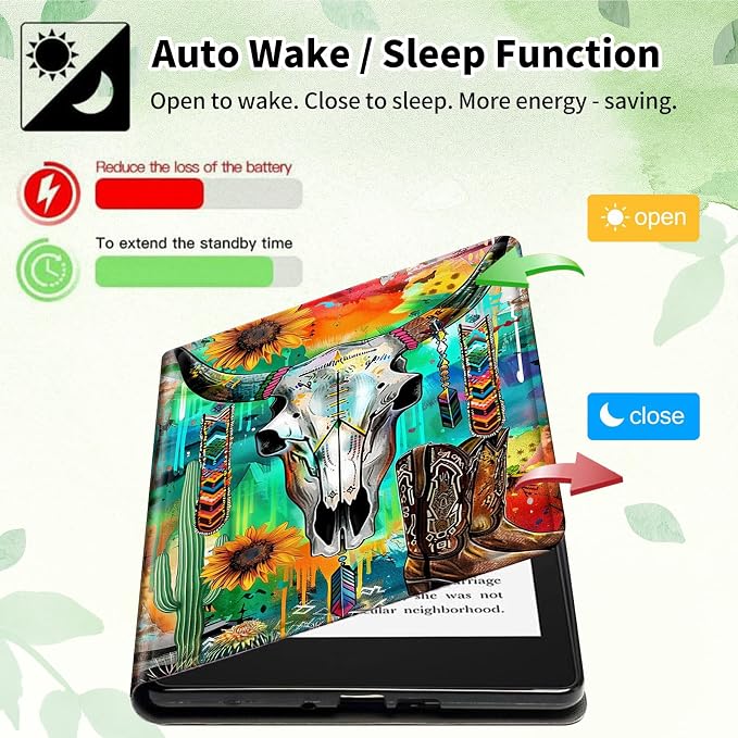 Case for 10.2 Kindle Scribe (2024/2022 Release) Slim PU Leather Lightweight Adjustable Stand Smart Shell Cover with Auto Wake/Sleep for 10.2 Amazon Kindle Scribe E-ReaderA Dog