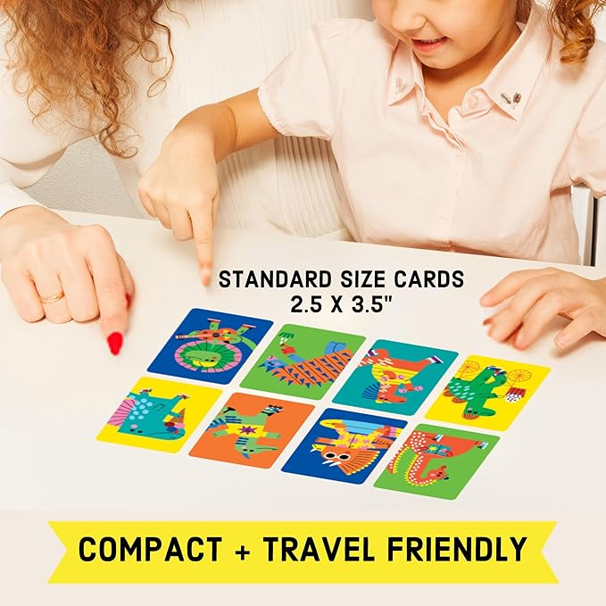 Mudpuppy Dino Slaps! – Dinosaur Version of Classic Kids Slap Jack Card Game with Cute Illustrations of Dinosaurs for Children Ages 4 and Up, 2-4 Players