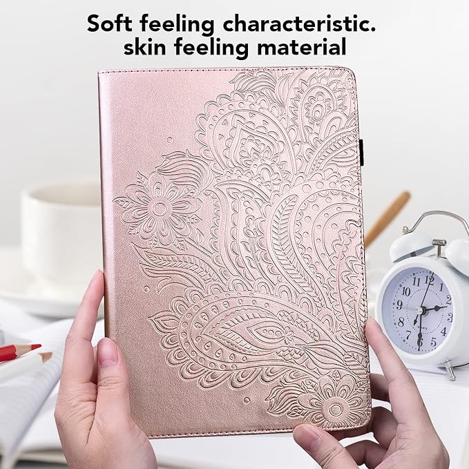 Case for Samsung Galaxy Tab S11 11 Inch PU Leather Multi-Angle Viewing Stand Wallet Protective Cover with Card Slots - Blue