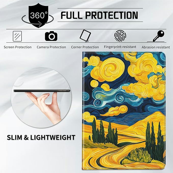Case for All-New Kindle Paperwhite 12th Generation 7 inch 2024 &amp Kindle Colorsoft Signature Edition 2024 Lightweight Protective PU Leather Smart Stand Cover with Auto Wake Sleep - a Beautiful Gala