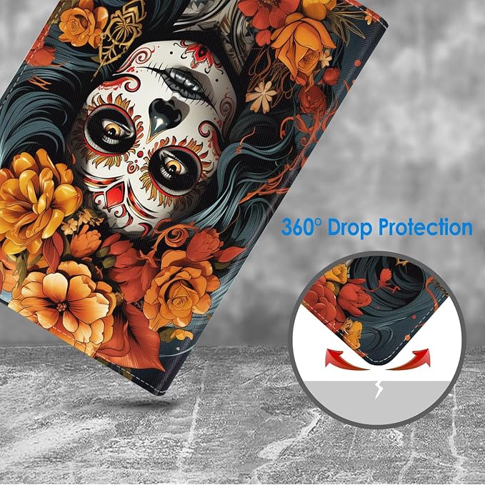 Case for Samsung Galaxy Tab A 8.0 2019 (SM-T290/T295/T297) Slim Lightweight PU Leather Stand Cover with Auto Wake/Sleep for Galaxy Tab A 8.0 Inch Abstract Watercolor Art Dogs