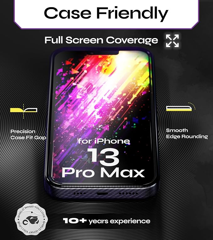 Defenslim for iPhone 13 Pro Max Privacy Screen Protector (2Pack) Easy Auto-Dust &amp Align Install Kit 6.7 Tempered Glass 9H Hardness Privacy Protection Case Friendly SpyShield