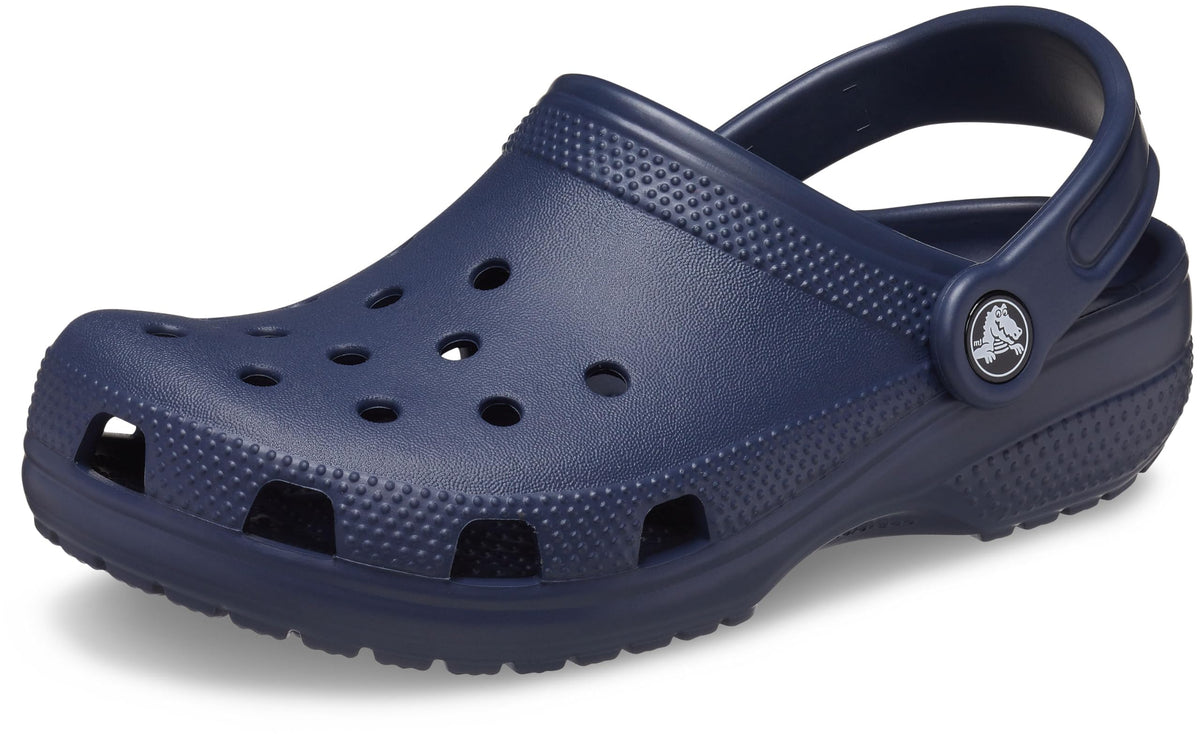 Crocs Unisex-Child Classic Clogs, Navy, 3 Little Kid