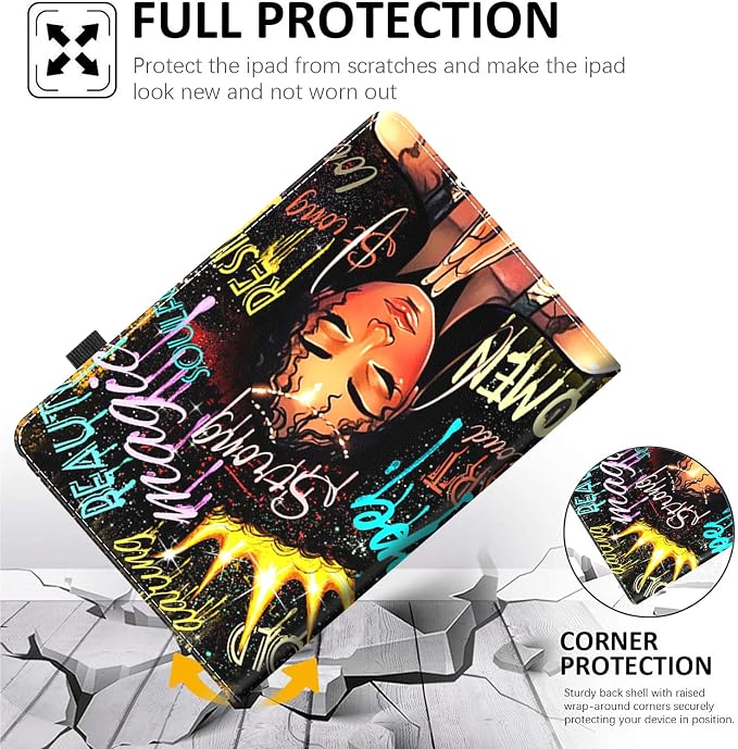 Case for All-New Amazon Fire HD 10 and 10 Plus Tablet (13th/11th Generation 2023/2021 Release) 10.1 - Slim Fit Standing Cover with Auto Sleep/Wake，Wolf