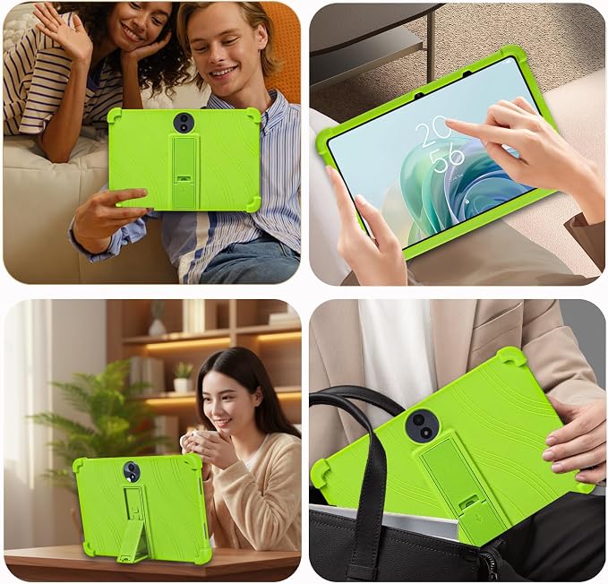 ATOOZ for TCL NXTPAPER 11/Tab 11 Gen 2 Tablet Case 11 inchBlack | Soft Silicone Shockproof Protective Cover Case for TCL Tab 11 Gen 2 Tablet with PC Stand