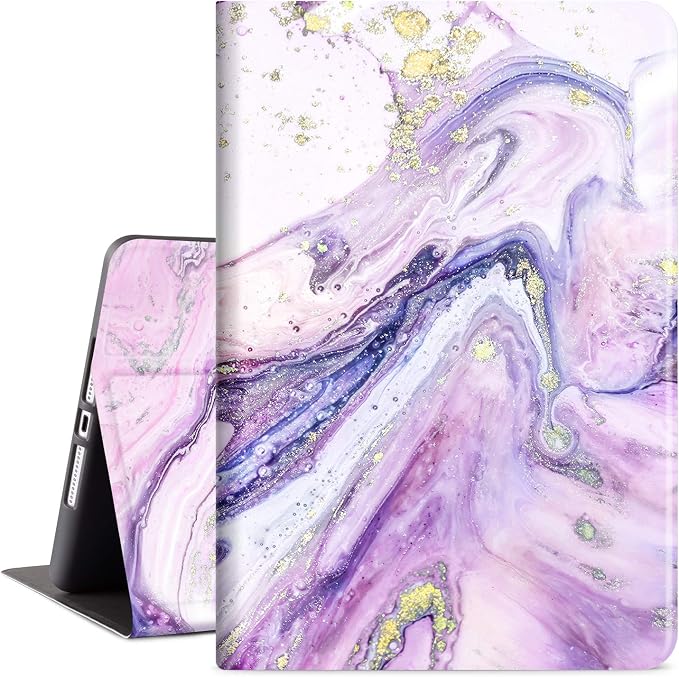 Vimorco for iPad 10.2 Case 9th Generation Cover Flower Cats for iPad 9th/8th/7th Generation Case Slim Soft Rubber Back Adjustable Stand Auto Wake/Sleep Smart Black Cat