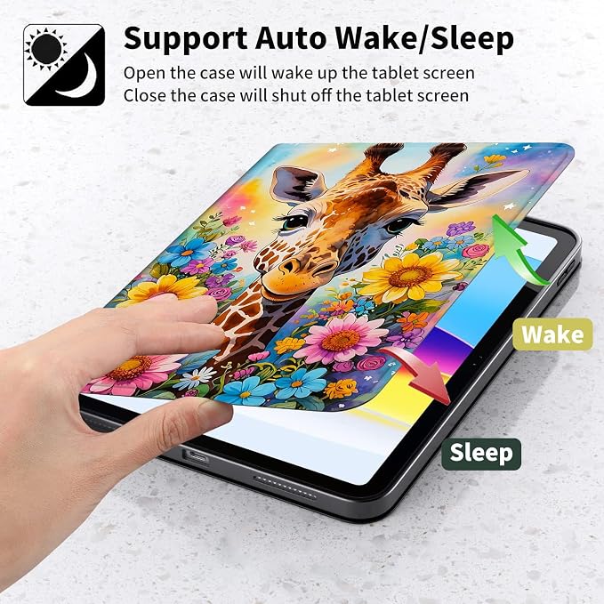 Case for Kindle Paperwhite 12th Generation 7 &amp Kindle ColorSoft Signature Edition – PU Leather with Auto Sleep/Wake Slim Lightweight Protective Cover – Beach Sunset Palms