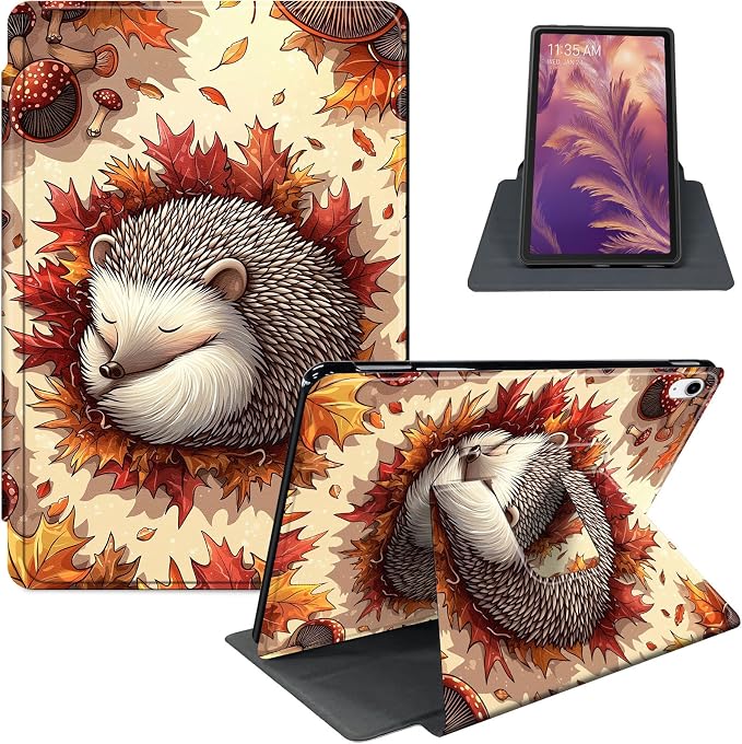 for iPad 11th Generation (A16 2025) 11 / iPad 10th Gen 10.9 2022 Case 360° Rotating PU Leather Stand Cover with Auto Sleep/Wake Shockproof TPU Backl Two Dragons Fighting