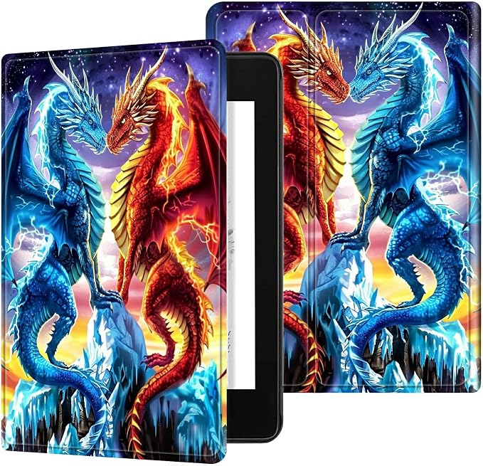 for 6 Kindle 11th Generation 2024/2022 Release Case (Model No: C2V2L3) E-Reader Multi-Angle Viewing Shockproof Smart Protective Case with Auto Wake/Sleep Baseball
