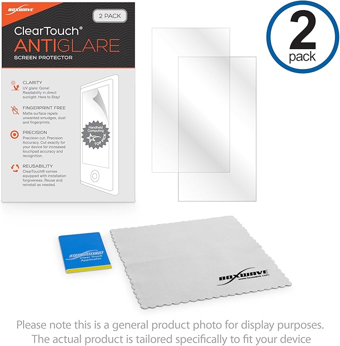 BoxWave Screen Protector Compatible with Dirtywave M8 Tracker Model:02 - ClearTouch Anti-Glare (2-Pack) Anti-Fingerprint Matte Film Skin