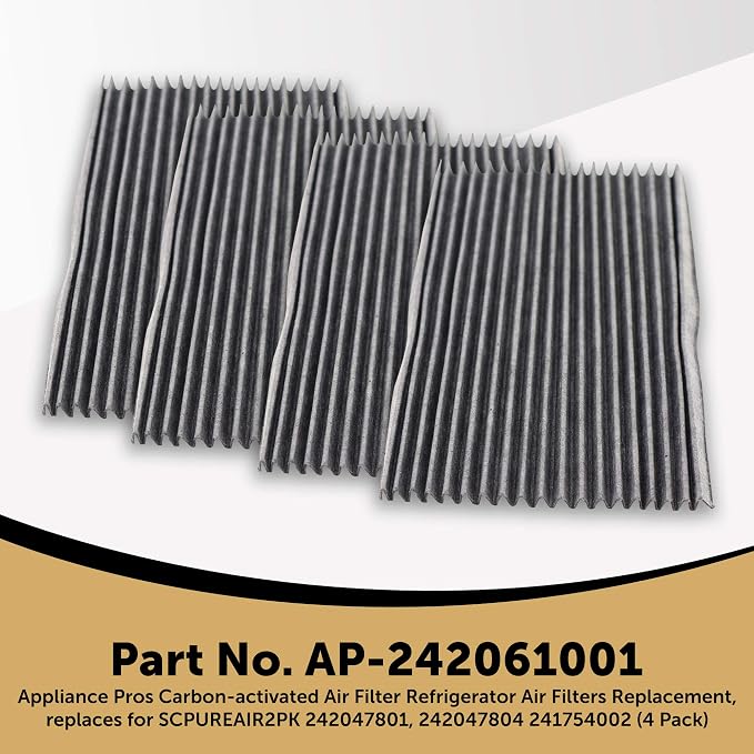 Appliance Pros Carbon-activated Air Purifier Filter Replacement, Refrigerator