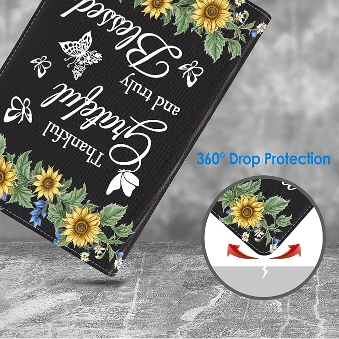 for iPad mini 1 2 3 4 5 Case Stay Positive Work Hard and Make It Happen Inspirational Quote Slim Lightweight PU Leather Stand Cover with Auto Wake/Sleep for iPad mini 5th/4th Gen 7.9 Inch