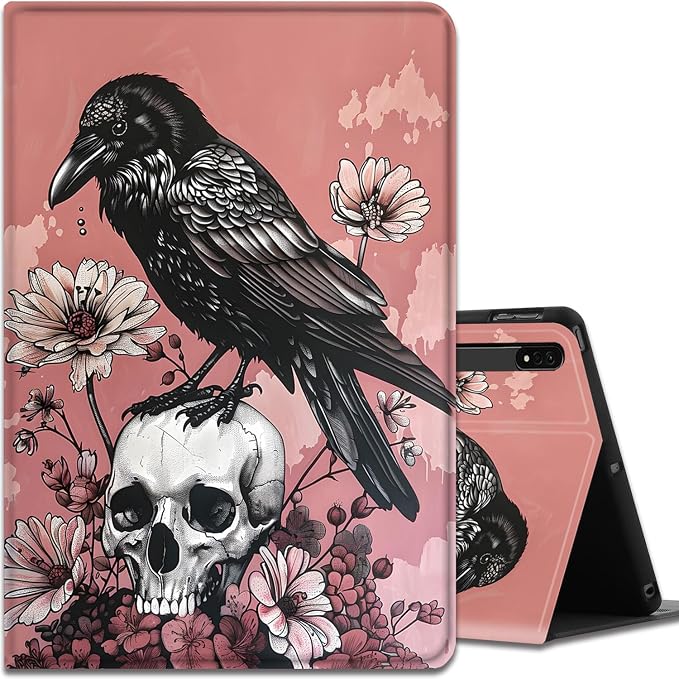 Case for Samsung Galaxy Tab A9 Plus 11 2023 Multi-Viewing Angles with Automatic Sleep/Wake Function for Samsung Galaxy A9+Tablet (SM-X210/X216/X218) American Flag Wolf
