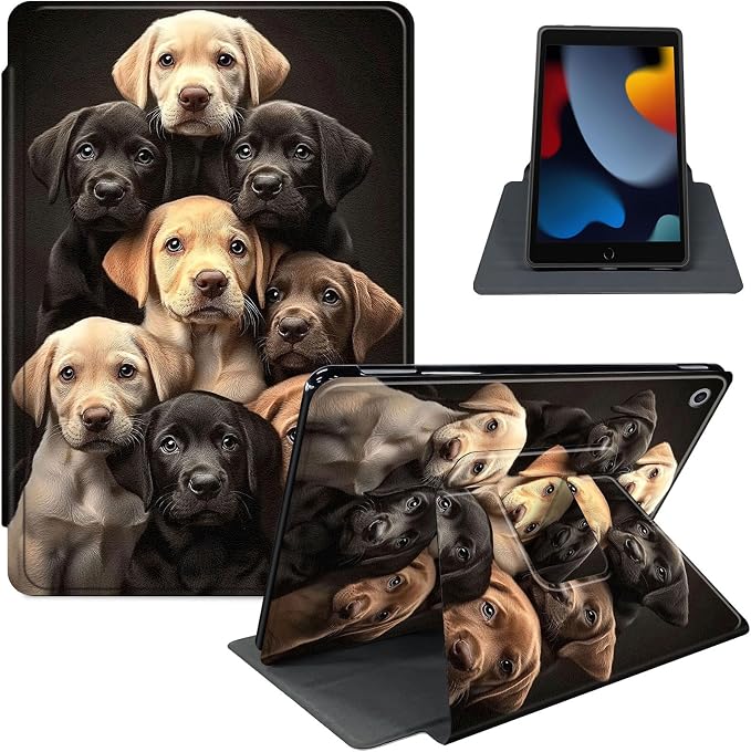 for iPad 11th Generation (A16 2025) 11 / iPad 10th Gen 10.9 2022 Case 360° Rotating PU Leather Stand Cover with Auto Sleep/Wake Shockproof TPU Backl Two Dragons Fighting