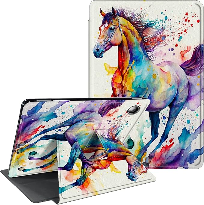 for Samsung Galaxy Tab A7 Lite Case 8.7 inch 360 Degree Rotating Stand Protective Smart Cover Case for Samsung Galaxy Tab A7 Lite 2021 - American Flag &amp Fish