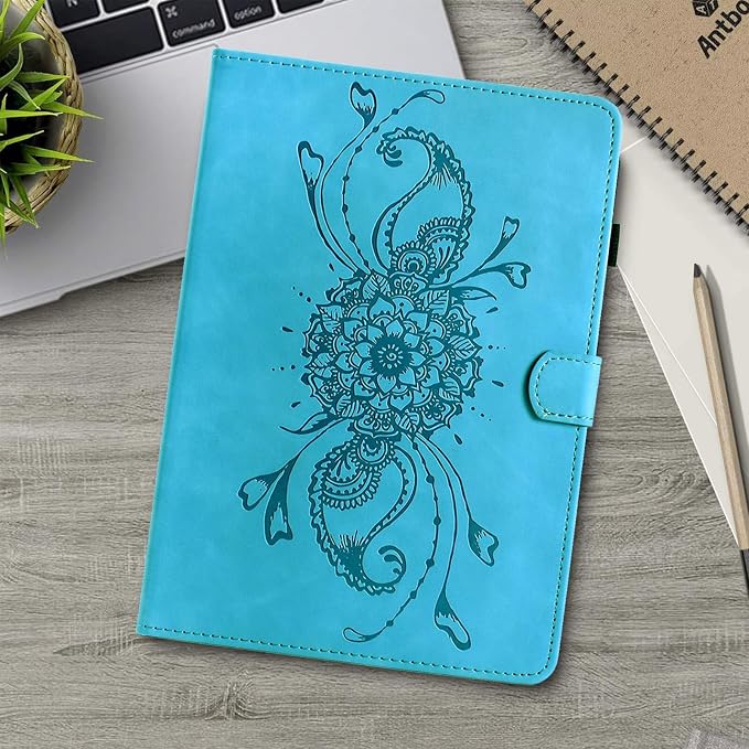Case for Kindle Fire HD 10 &amp Fire HD 10 Plus 13th/11th Generation 2023 2021 | Synthetic Leather Flip Folio Stand Cover with Auto Wake/Sleep for Kindle Fire HD 10 &amp Fire HD 10 Plus Beach