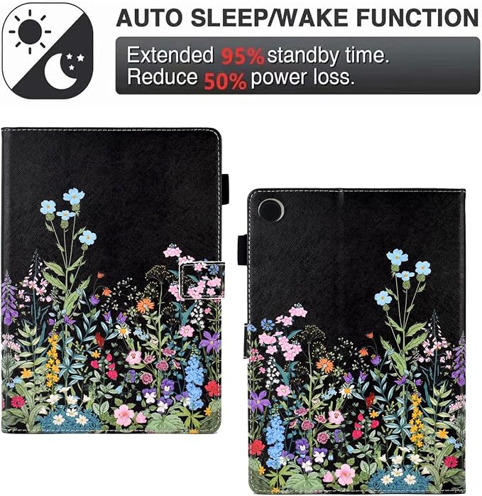 Case for Fire HD 10 Tablet 9th/7th/5th Gen 2019/2017/2015Cute Cat | Slim Durable Foldable Stand PU Leather Pencil Holder Card Slot Auto Wake，Sleep