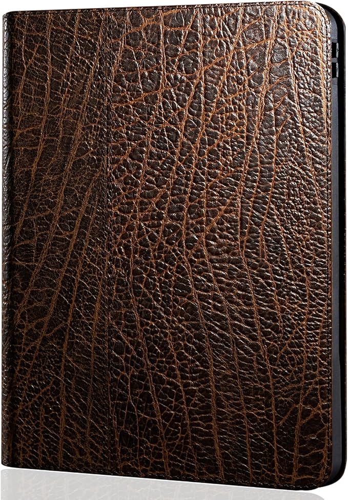 Gexmil Case for iPad mini 7.9 Inch5th/4th Generation(2019/2015) Genuine Leather Cover with Pencil HolderCowhide Folio Cover Auto Sleep/WakeAnti-FingerprintBuffalo Pattern