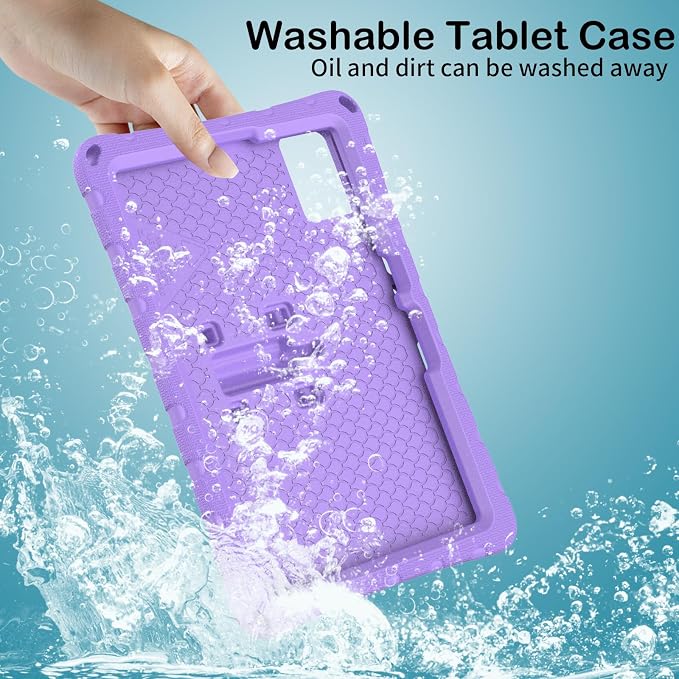 for Samsung Galaxy S9/S9FE/S8/S7 11 Butterfly Wings Kickstand Kids Girl Tablet Case EVA Material Light Weight Shockproof Kids Case for Lenovo M11 Xiaomi PDA 5/6 Redmi Pad SE (Blue)