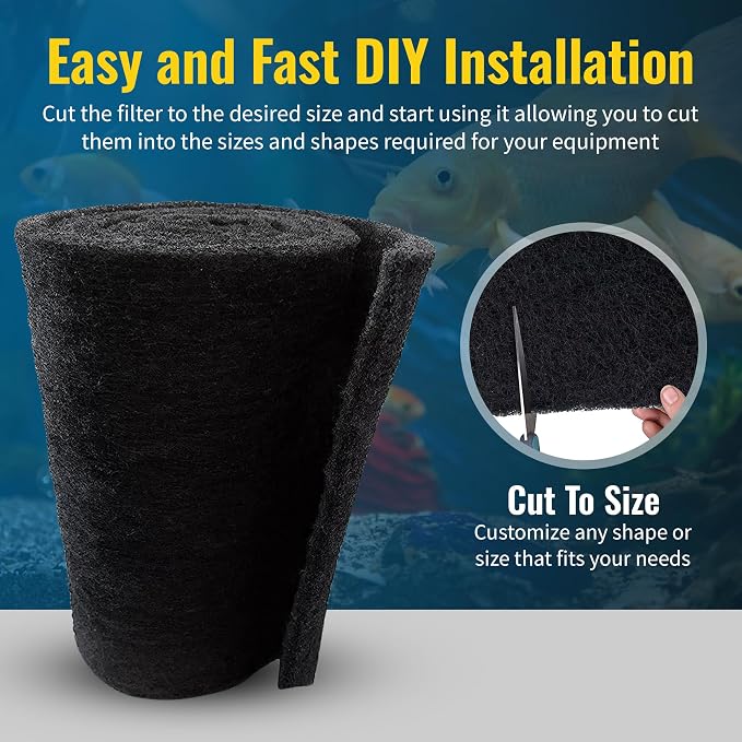 CFS – Pack of 1, Cut to Fit Carbon Infused Filter Pad Media