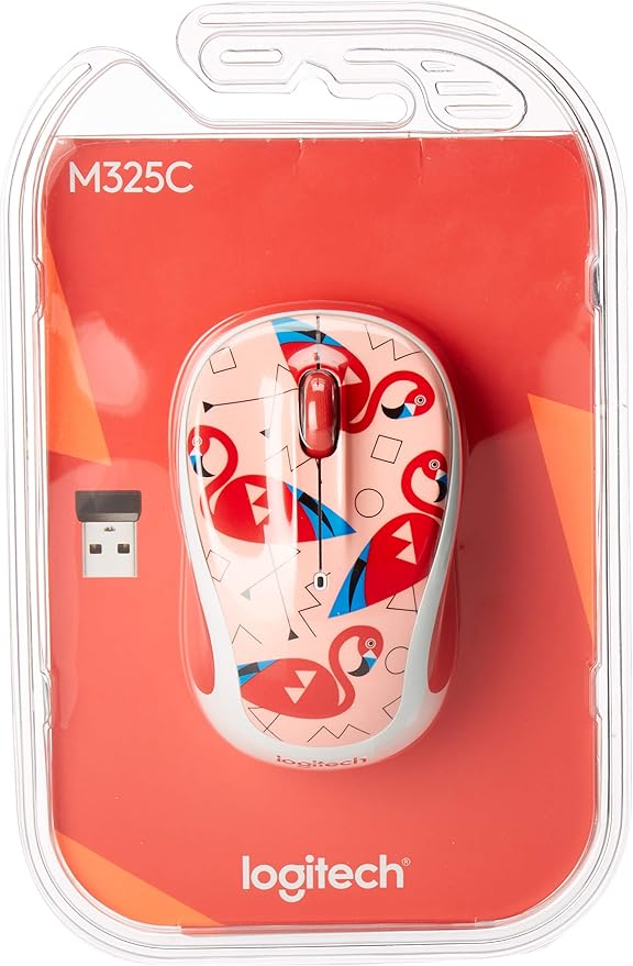 Logitech M325 Wireless Mouse (Flamingo)