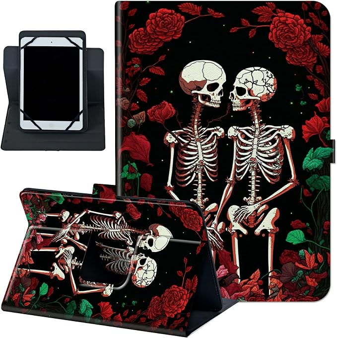 Universal Case for 10.6 inch 11 inch TabletUniversal Case for 10.6-11 Inch Touchscreen TabletSlim PU Leather Stand Folio Shell Cover with 360 Degree Rotatable Kickstand ViewingAbstract Sun Leaf