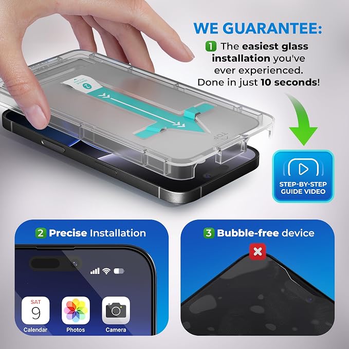 Deppa Premium Screen Protector for iPhone 13 Mini (5.4) 2 Pack | Anti-Fingerprint | Bubble-Free | Easy Installation Kit | Ultra-Resistant