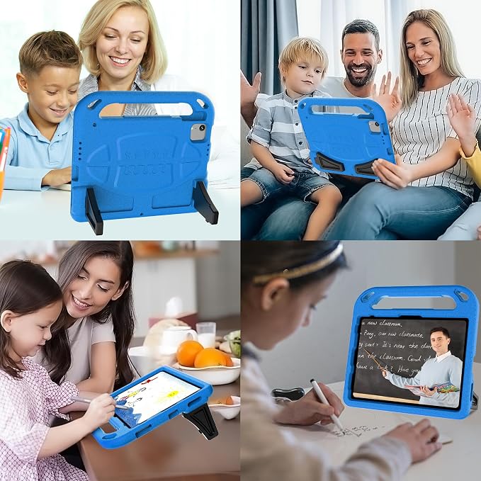 iPad Pro 11 Inch (2024/2022/2021/20202018) Heavy Duty Protective CaseKids Case for New iPad 11th Gen (A16) 11-inch 2025 &amp 10th gen10.9 2022 &amp Air 11 2025/2024 &amp Air 5th/4th -Black