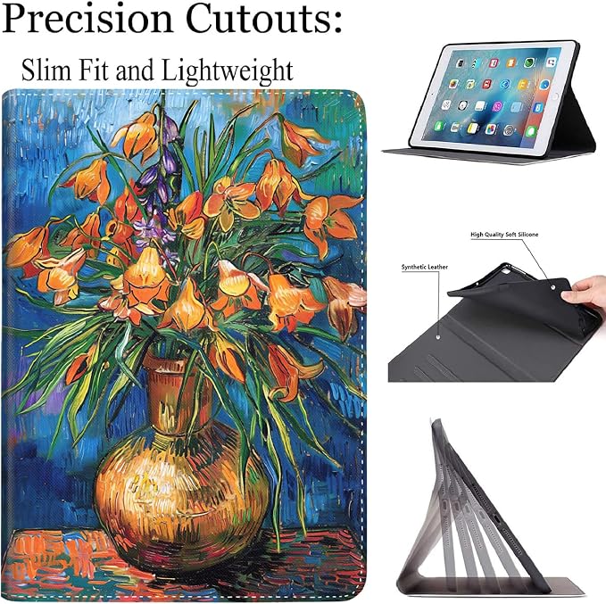 Case for New iPad (A16) 11th Generation 11 Inch 2025for iPad 10th Generation 2022 10.9 Inch Multi-Angle Stand Smart Cover Shockproof with Auto Wake/Sleep ，Starry Sky