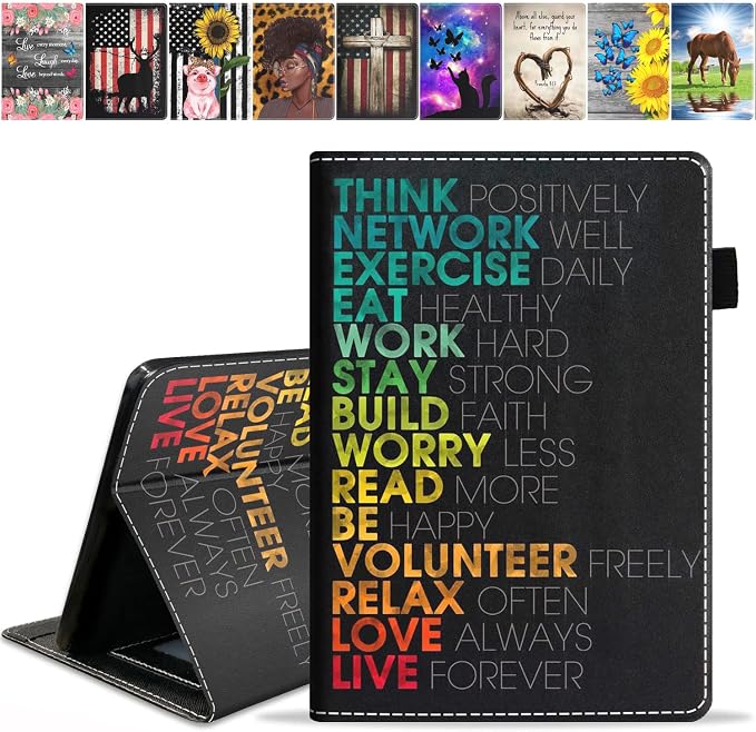 Case for Amazon Kindle Fire HD 10 &amp Fire HD 10 Plus Tablet (11th Generation 2021 Release) Premium PU Leather Stand Cover with Smart Auto Wake American Flag Deer
