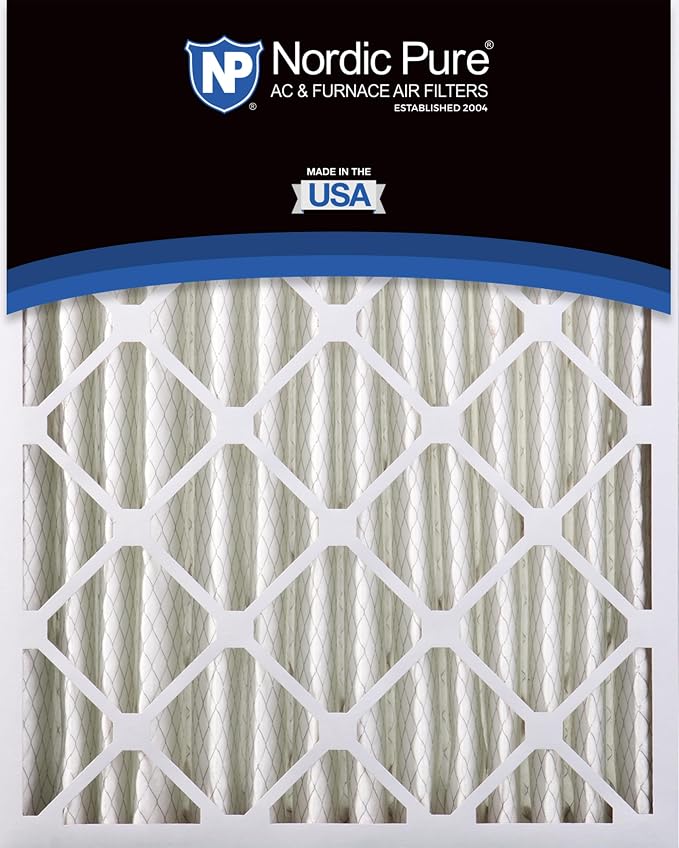Nordic Pure 20x20x4 Pleated MERV 14 Air Filters 2 Pack