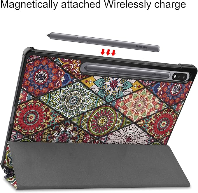Gylint Folio Case for Samsung Galaxy Tab S9+ 2023Mandala | Models: SM-X810/X816/X818 Ultra-Thin PU Leather Smart Cover Pattern: Mandala