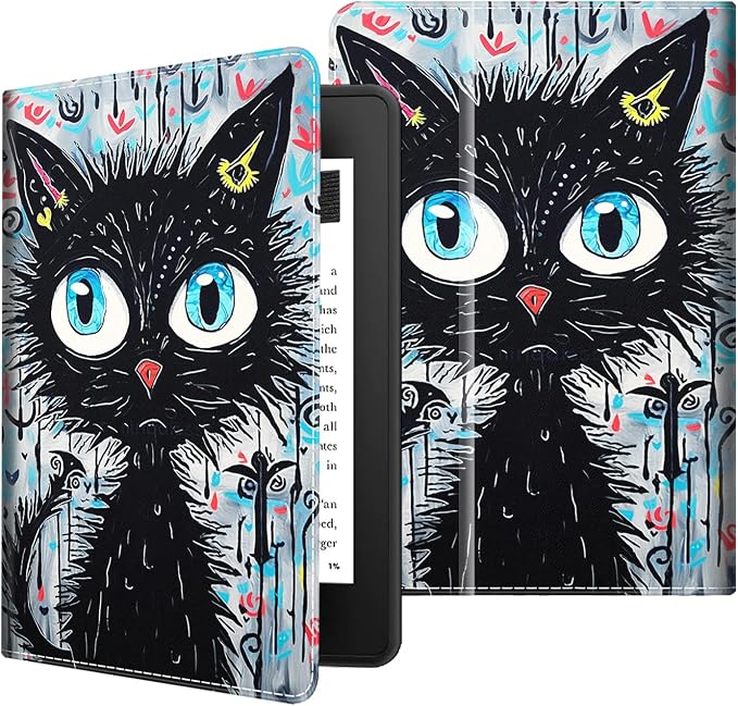 Case for 7 All-New Kindle Paperwhite 12th Gen 2024 &amp Kindle Colorsoft Signature Edition (2024 Release) PU Leather Folio Cover with Auto Wake/Sleep ，Blue Dragon