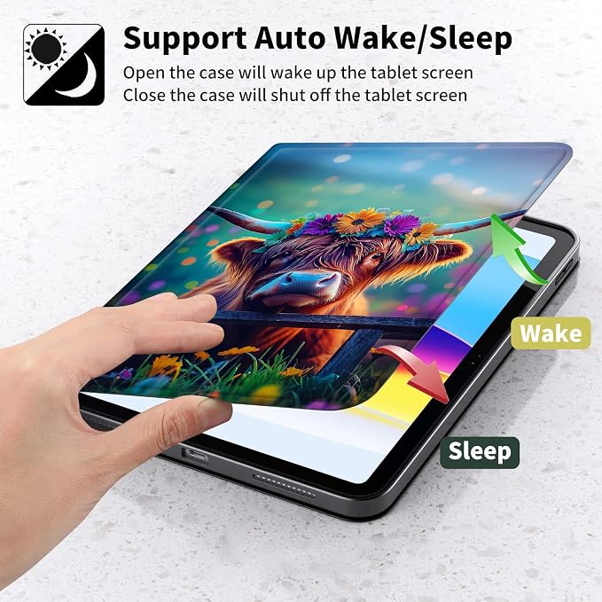 Case for Kindle Paperwhite 12th Generation 7 &amp Kindle ColorSoft Signature Edition – PU Leather with Auto Sleep/Wake Slim Lightweight Protective Cover – Beach Sunset Palms