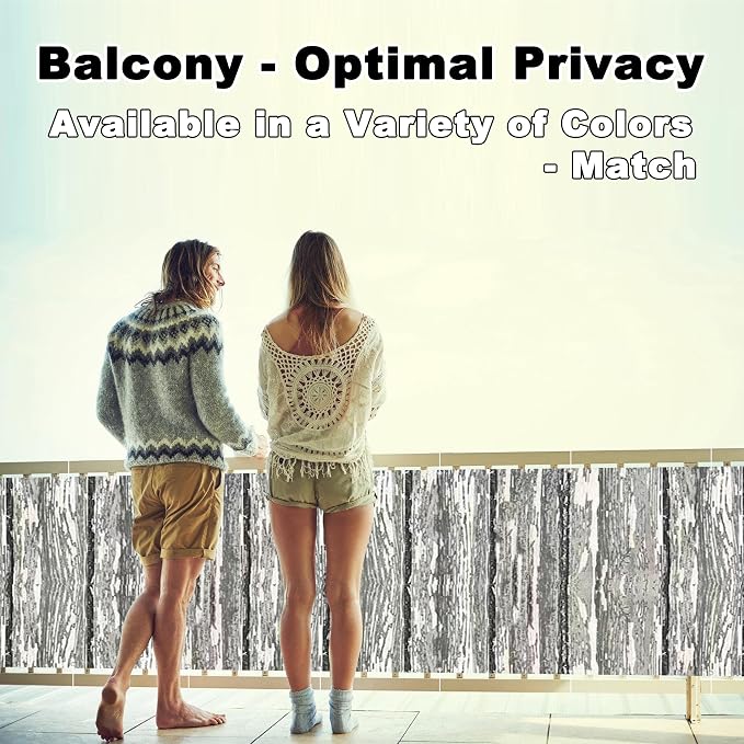 Privacy Screen Protector 1.6' x 9.8' UV-protection Wind-resistant Balcony