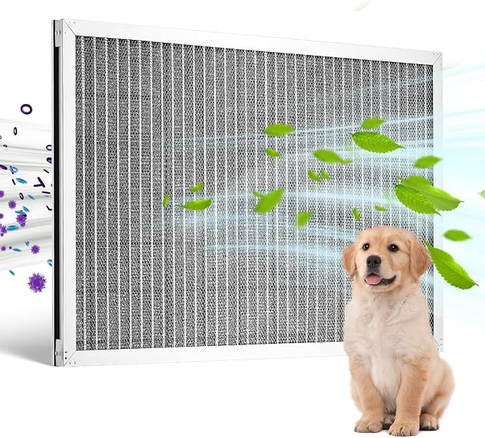 VEVOR Electrostatic Air Filter, MERV 8 Long Lifetime, Healthier Home or Office