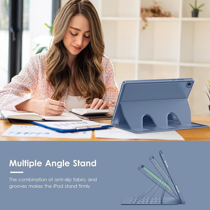 Case for Samsung Galaxy Tab A11+ Plus 11 inch 2026 Model (SM-X230/X236)Multiple Angles Stand CoverSoft BackPencil Holderand Auto Sleep/WakeBlack