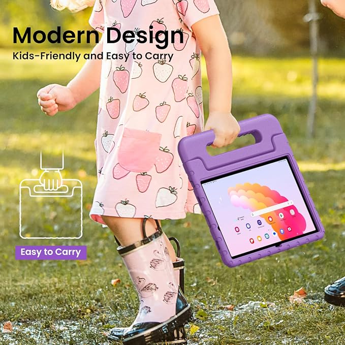 Kids Case for Samsung Galaxy Tab A11+/A9+ Plus 11 Inch 2025/2023 Tablet | Foldable handle highly durable odorless and easy to install suitable for children's learning and play.