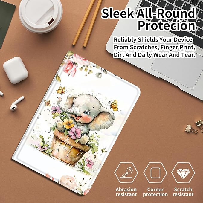 Case for Amazon Fire 7 Tablet 2019/2017 Release 9th/7th Generation PU Leather Smart Protective Cover with Auto Sleep/Wake for Fire 7 2019Beautiful Sunset