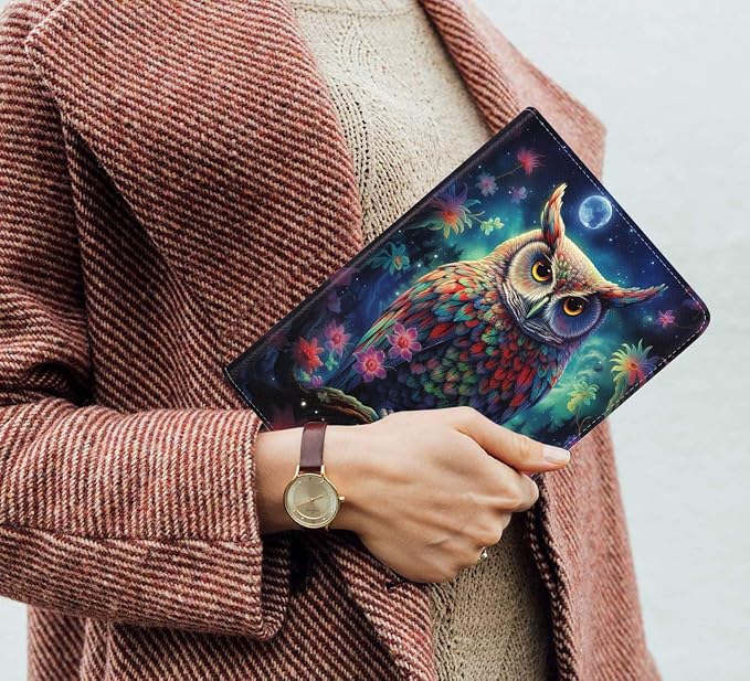 Case for iPad 6th/5th Generation (2018 2017 Model 9.7 Inch) iPad Air 2/Air 1 (9.7 Inch) Slim PU Leather Stand Folio Cover with Auto Wake Sleep African Woman Wolf