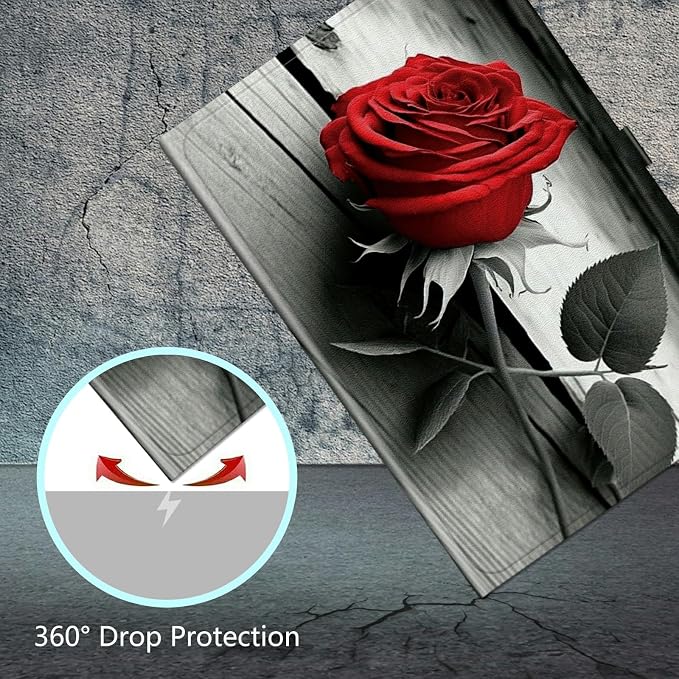 Universal Case for 10.6 inch 11 inch TabletUniversal Case for 10.6-11 Inch Touchscreen TabletSlim PU Leather Stand Folio Shell Cover with 360 Degree Rotatable Kickstand ViewingAbstract Sun Leaf