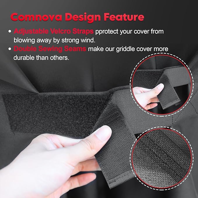 Comnova Grill Cover for Traeger Select - Premium Wood Pellet Smoker Cover for Traeger Waterproof & Heavy Duty, 600D Pellet BBQ Cover Accessory for Treager Select Elite and Selects Pro Grills (BAC375)