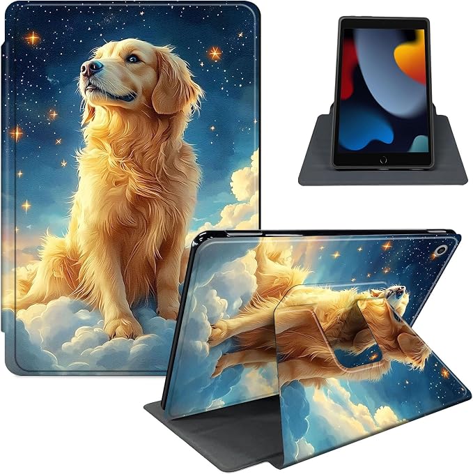 for iPad 11th Generation (A16 2025) 11 / iPad 10th Gen 10.9 2022 Case 360° Rotating PU Leather Stand Cover with Auto Sleep/Wake Shockproof TPU Backl Two Dragons Fighting