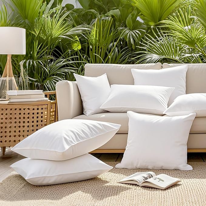 Codi Outdoor Pillow Inserts 20x20 Set of 4, Throw Pillows Waterproof for Patio Furniture