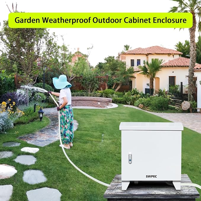 Pond, Water Garden Weatherproof Outdoor Cabinet Enclosure